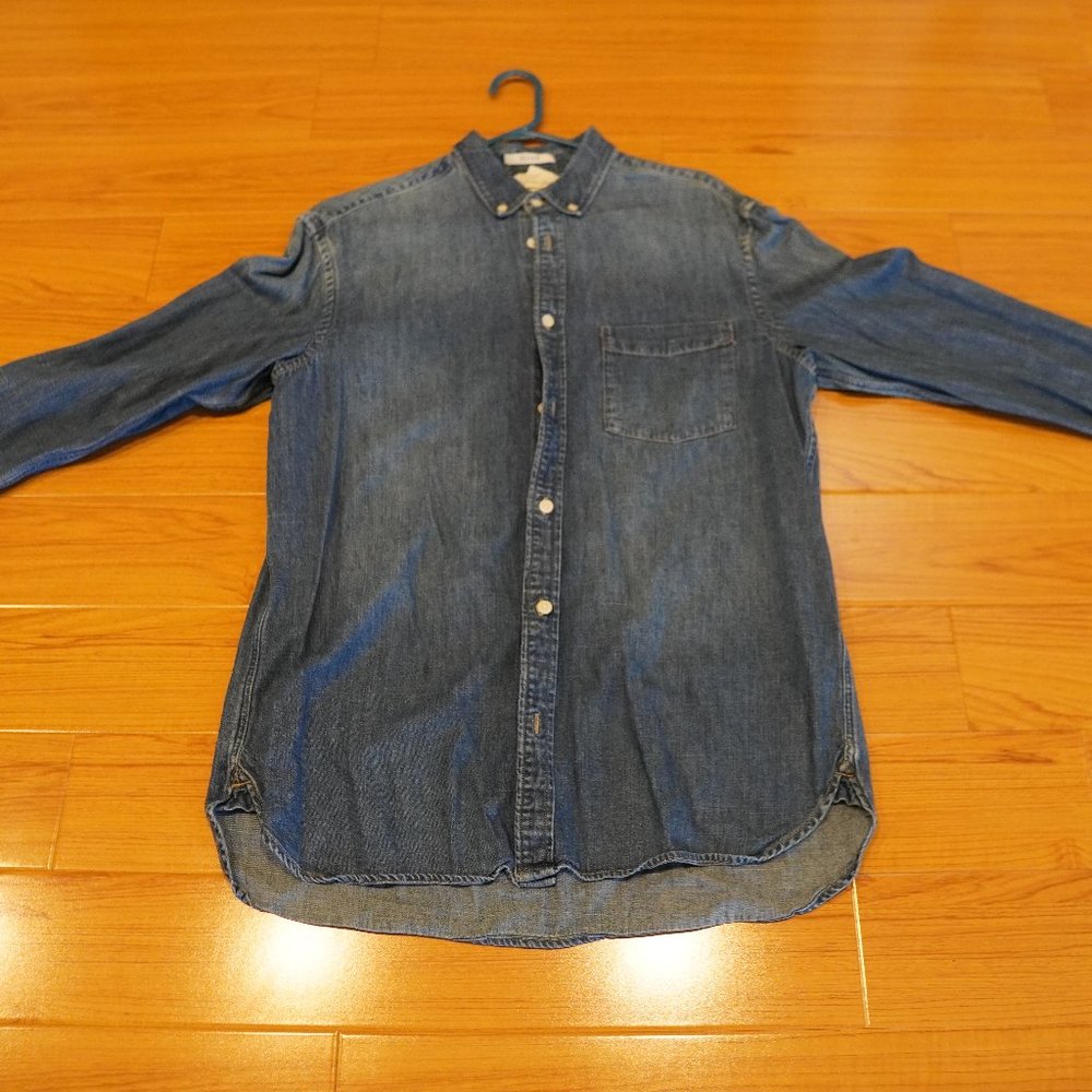 Plaid Blue Button Up - L.O.G.G. - Medium